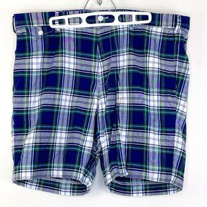 Vintage Polo by Ralph Lauren 100% Cotton Slim GI Git Plaid Short Size. 38